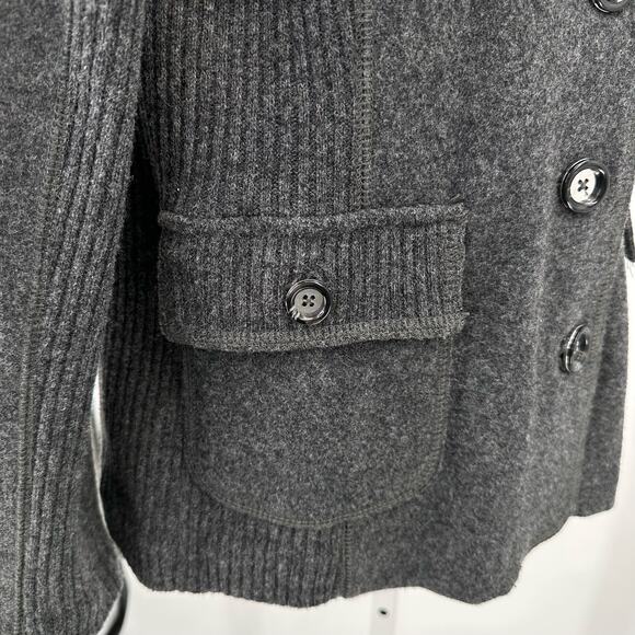 Jones New York Wool Blend Business Jacket Women's S Charcoal Gray Formal Office - Picture 9 of 11